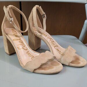 6.5 wide Sam Edelman Odila suede block heel sandal